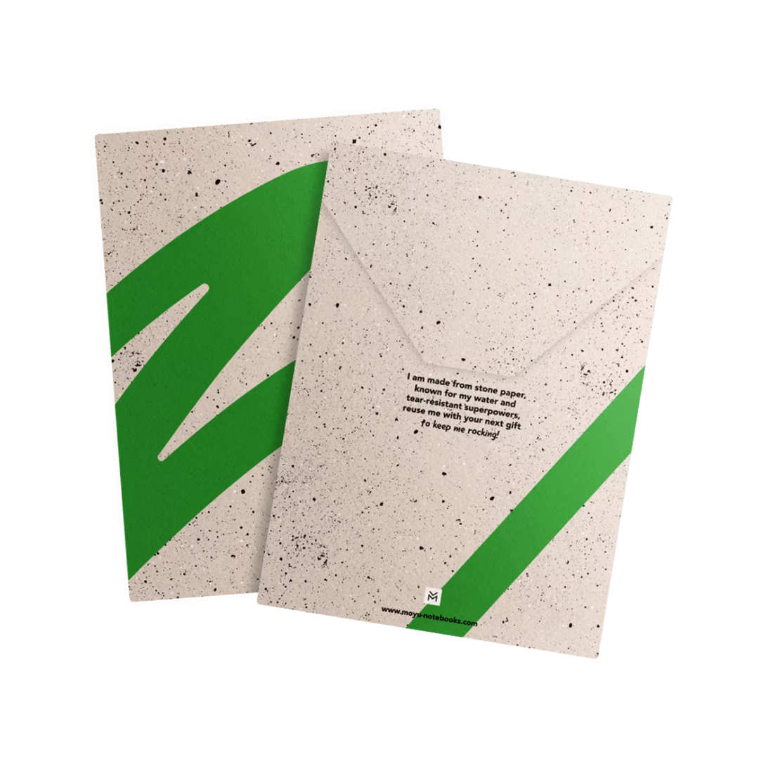 Stonepacker Envelope, herbruikbare verzendenvelop van steenpapier.
