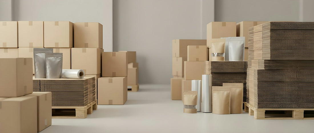 Kartonnen dozen in een magazijn — Q4 piekseizoen fulfillment